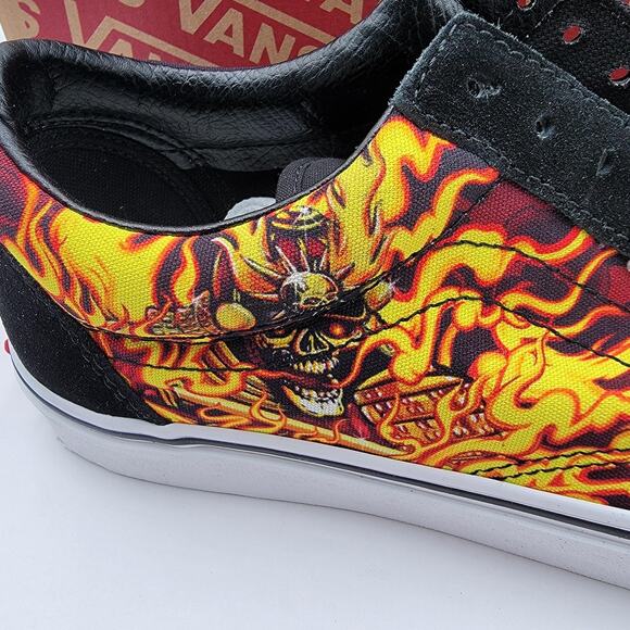 Vans Old Skool Shoes Mens Size 13 Black Samurai Rising Flames VN0A3WKT44I Skate main image 10